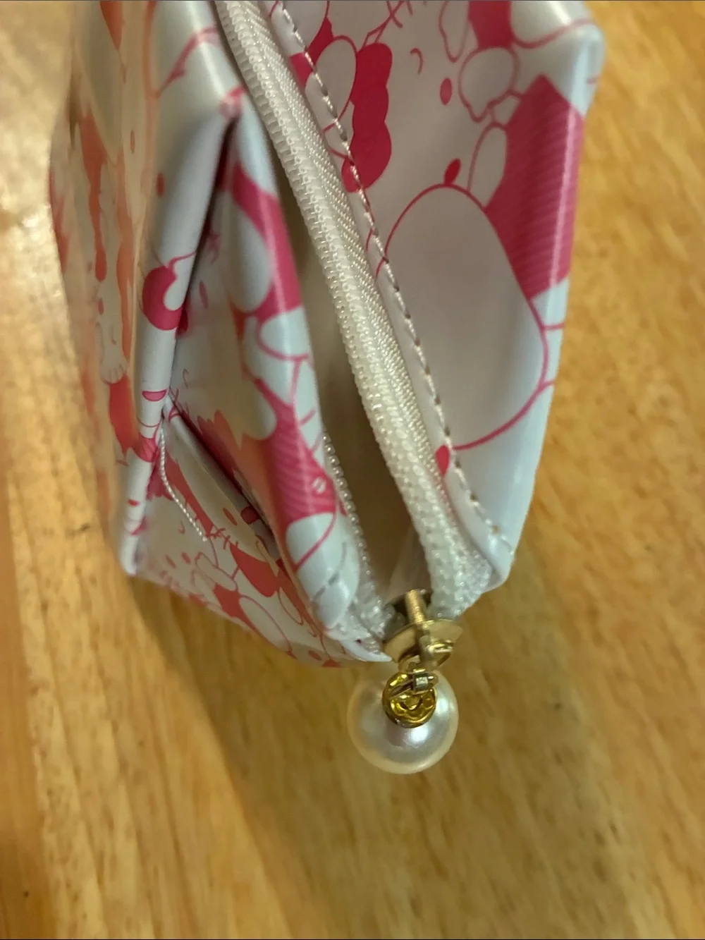 Hello Kitty Pink Cartoon Makeup Bag-with Strap- NWOT, Never Worn